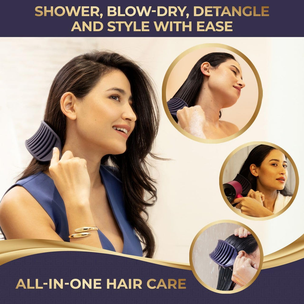 BEAUXSOI detangling brush one-piece design stays hygienic and easy to clean.