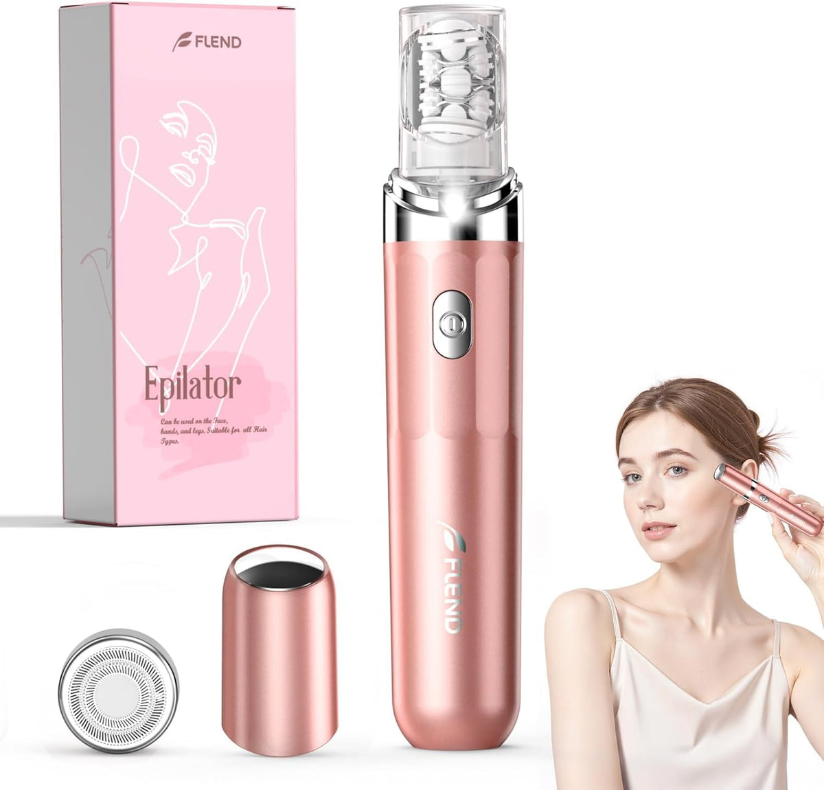 BEAUZMO epilator 2in1 design compact for on-the-go grooming and precision