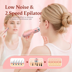 BEAUZMO epilator replaceable flat head for smooth, comfortable removal