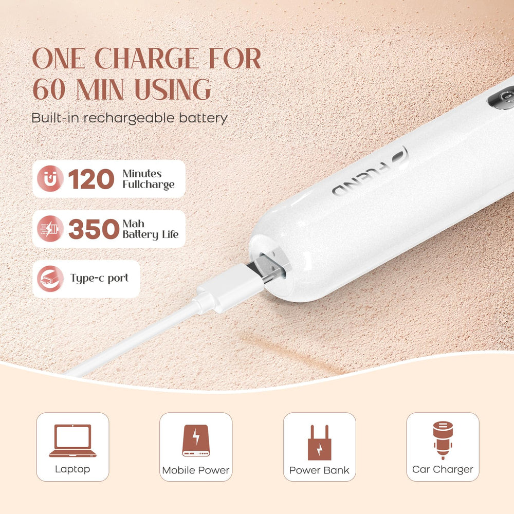 BEAUZMO built-in LED light highlights hair in dim lighting for precise removal.