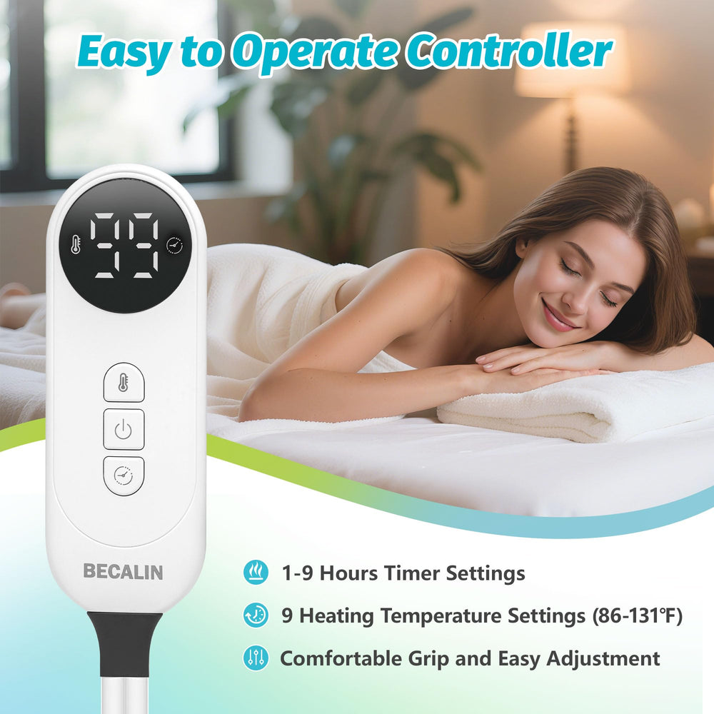 BECALIN digital timer display highlighting easy session scheduling