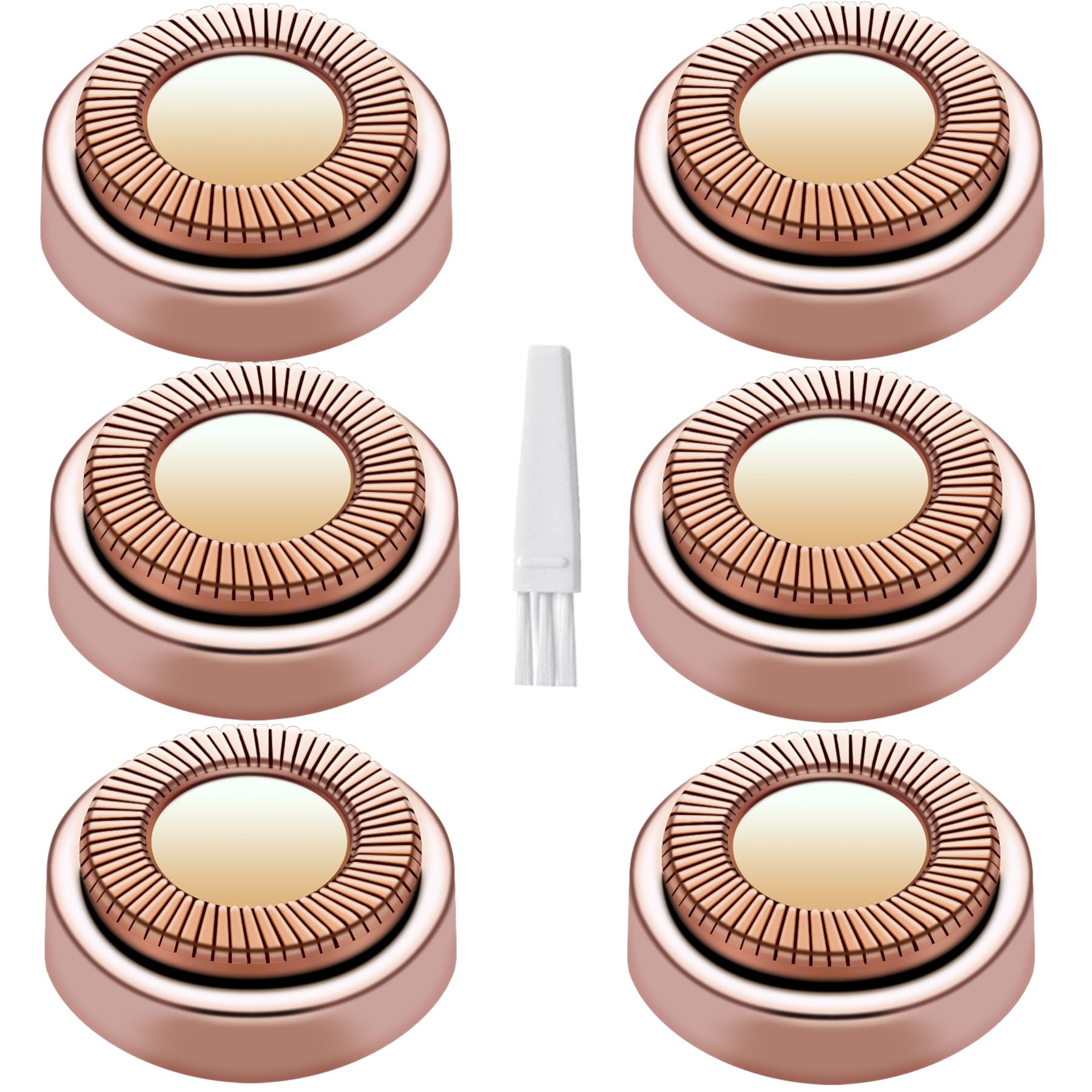 BECHY gen1 replacement head rose-gold closeup for gentle skin use.