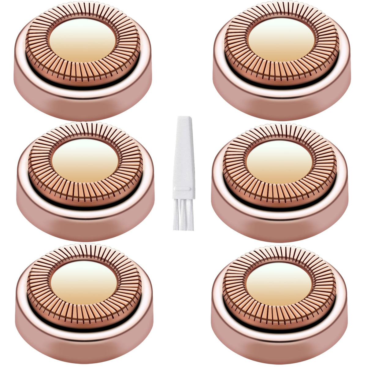 BECHY gen1 replacement head rose-gold closeup for gentle skin use.