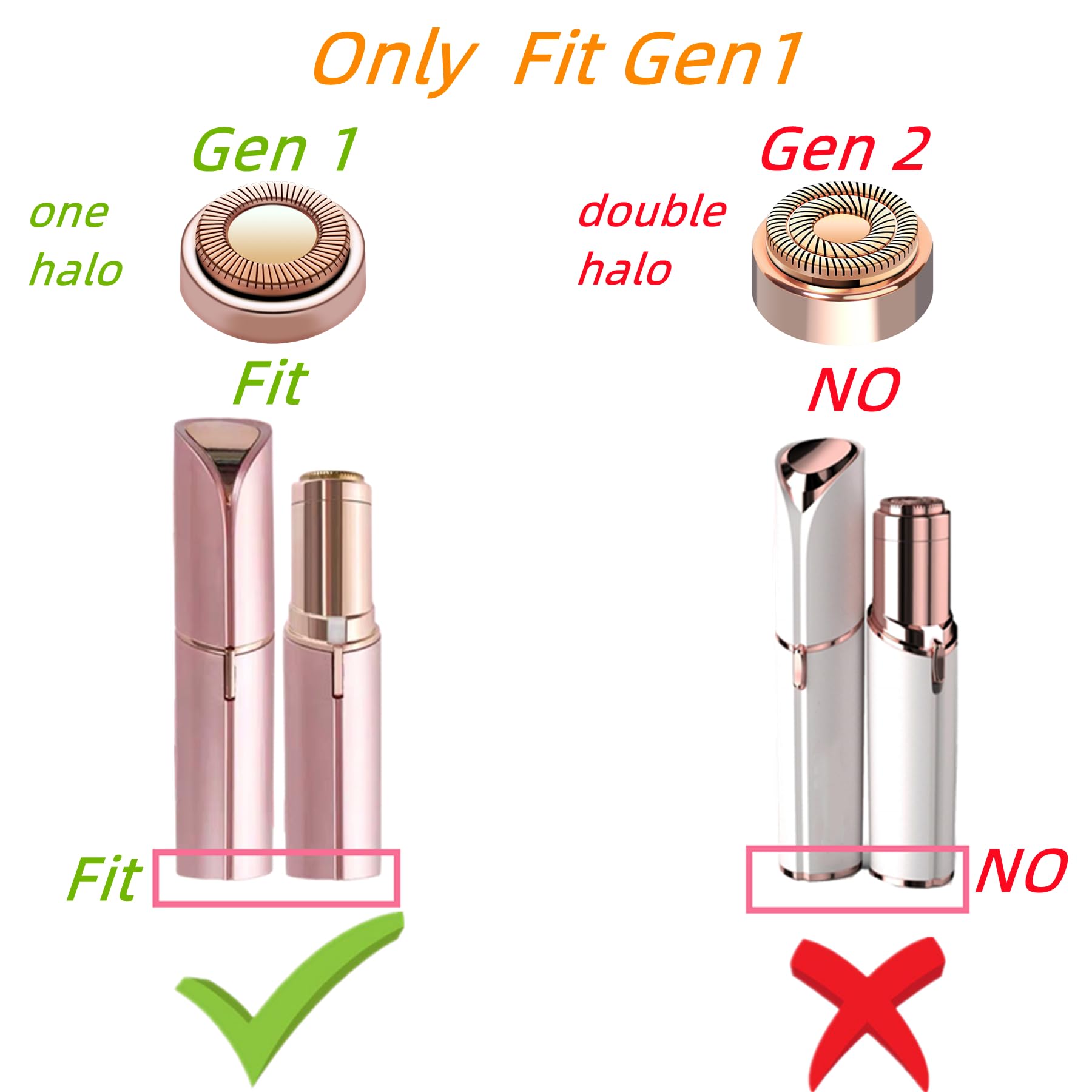 BECHY rose-gold design complements facial hair remover aesthetic.