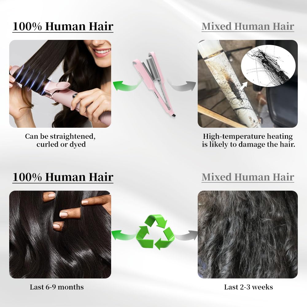 BeCools wig with adjustable cap and four combs for secure fit.