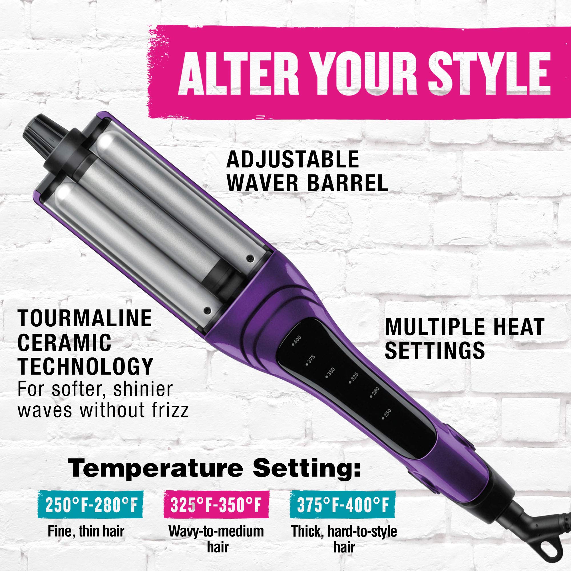 Bed Head auto-shut-off feature closeup conveys safety and peace of mind.