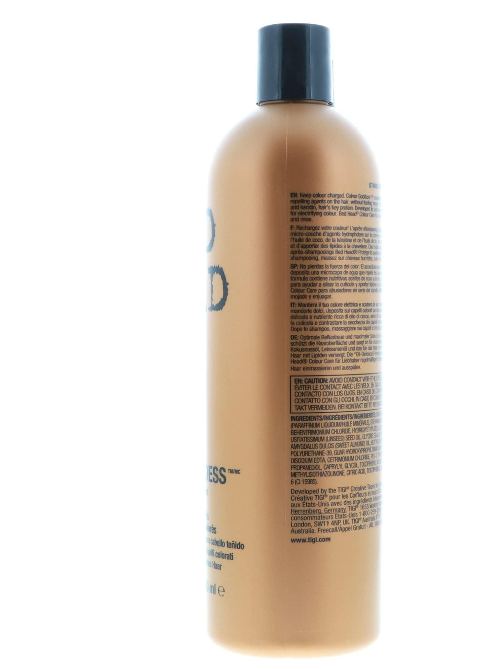 Bed Head Color Goddess conditioner rinse reduces breakage during brushing.