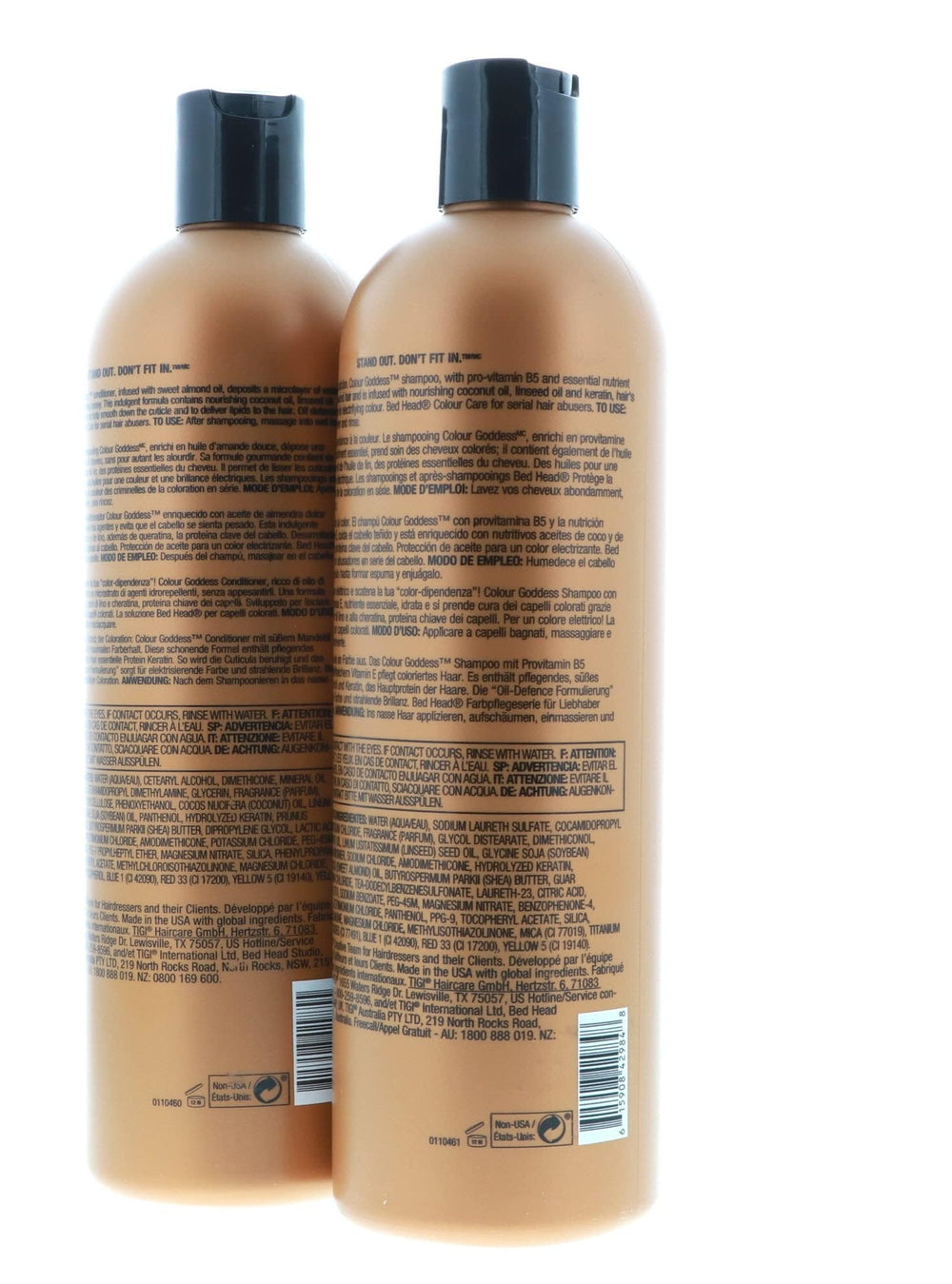 Bed Head Color Goddess pack of 2 demonstrates value for color protection.