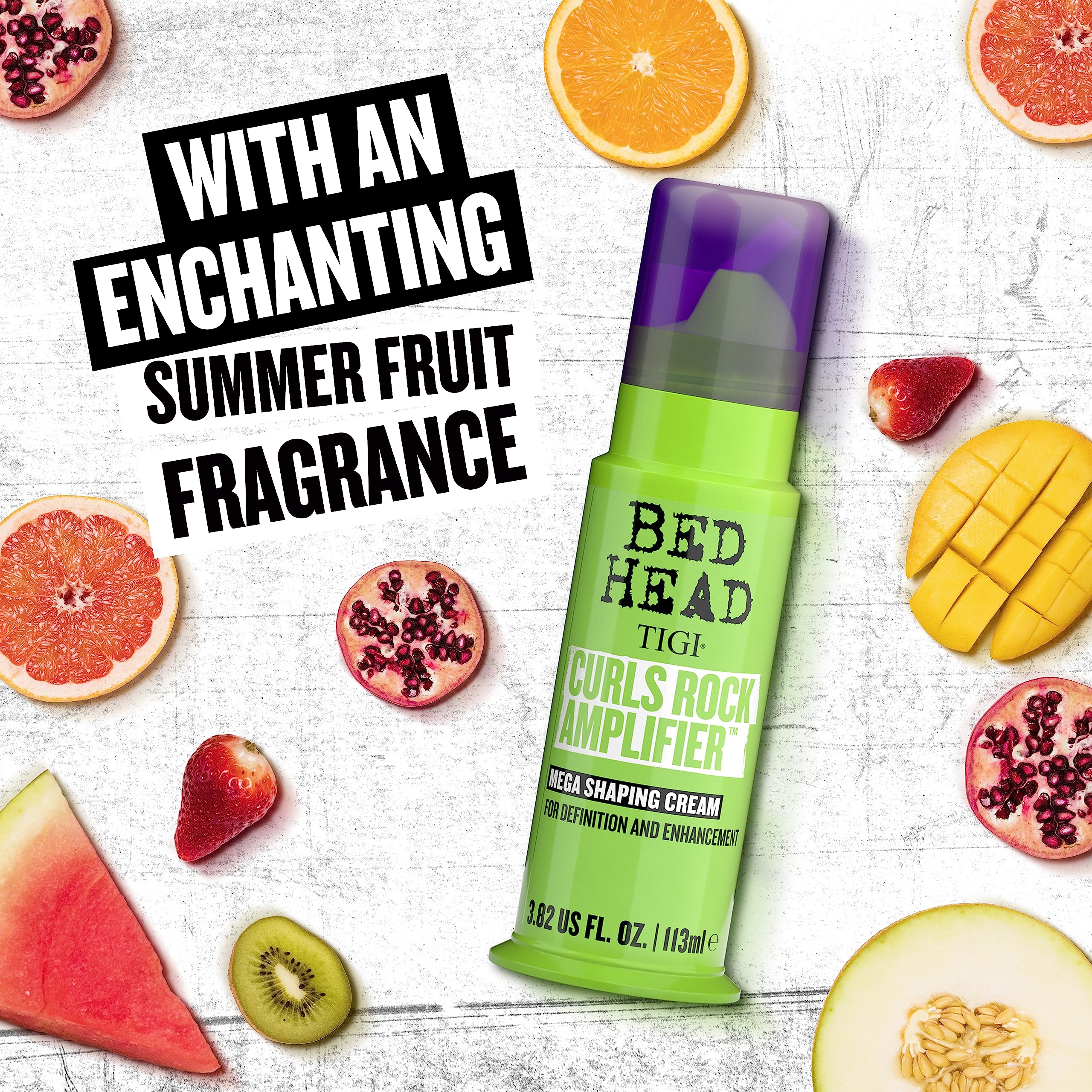 Bed Head Curls Rock Amplifier protects curls from humidity and frizz.