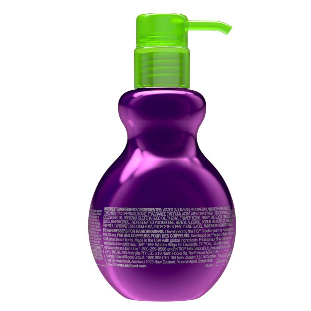 Bed Head Foxy Curls contour cream modeling curls for soft, manageable hair.