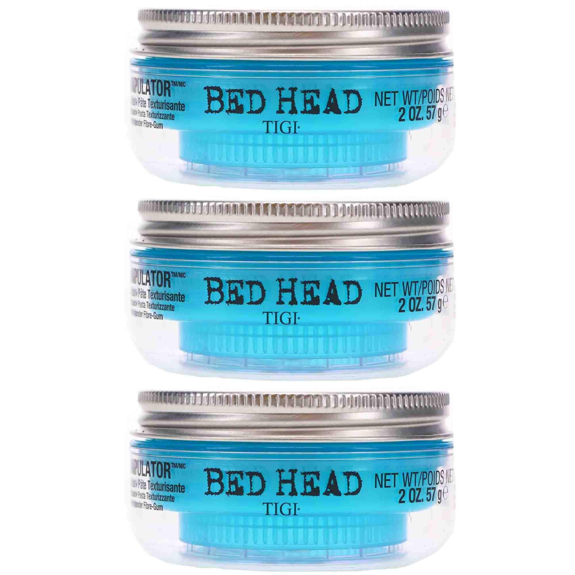 Bed Head Manipulator 3-pack front shows versatile texture paste for creative styles.