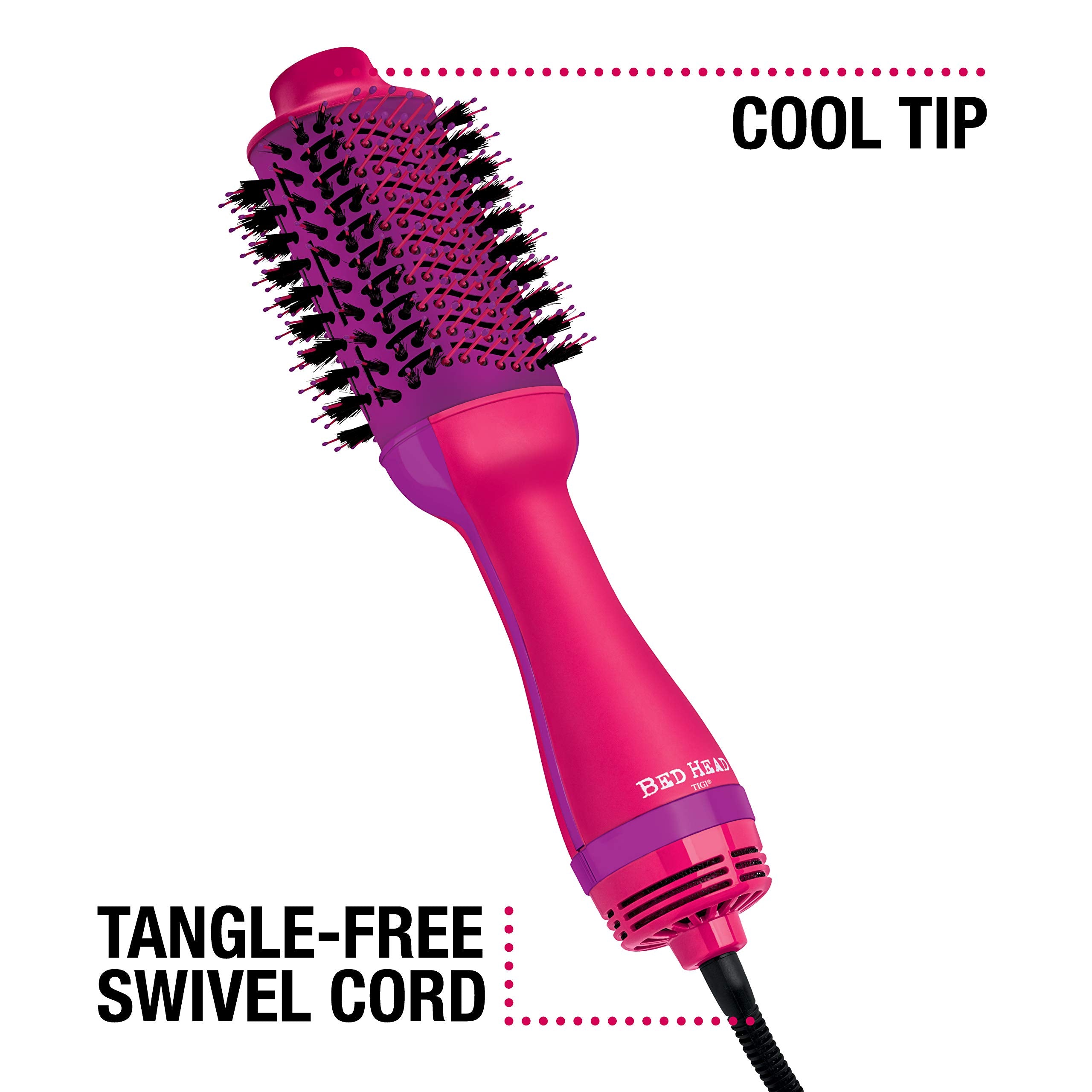 Bed Head One Step Volume Dryer 6 ft cord swivel enables flexible styling.