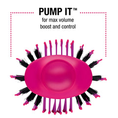 Bed Head One Step Volume Dryer oval brush design highlights smoothing edges and added volume.