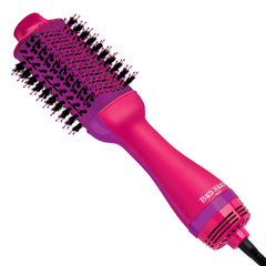 Bed Head One Step Volume Dryer pink front view showcases fast dry with added shine.