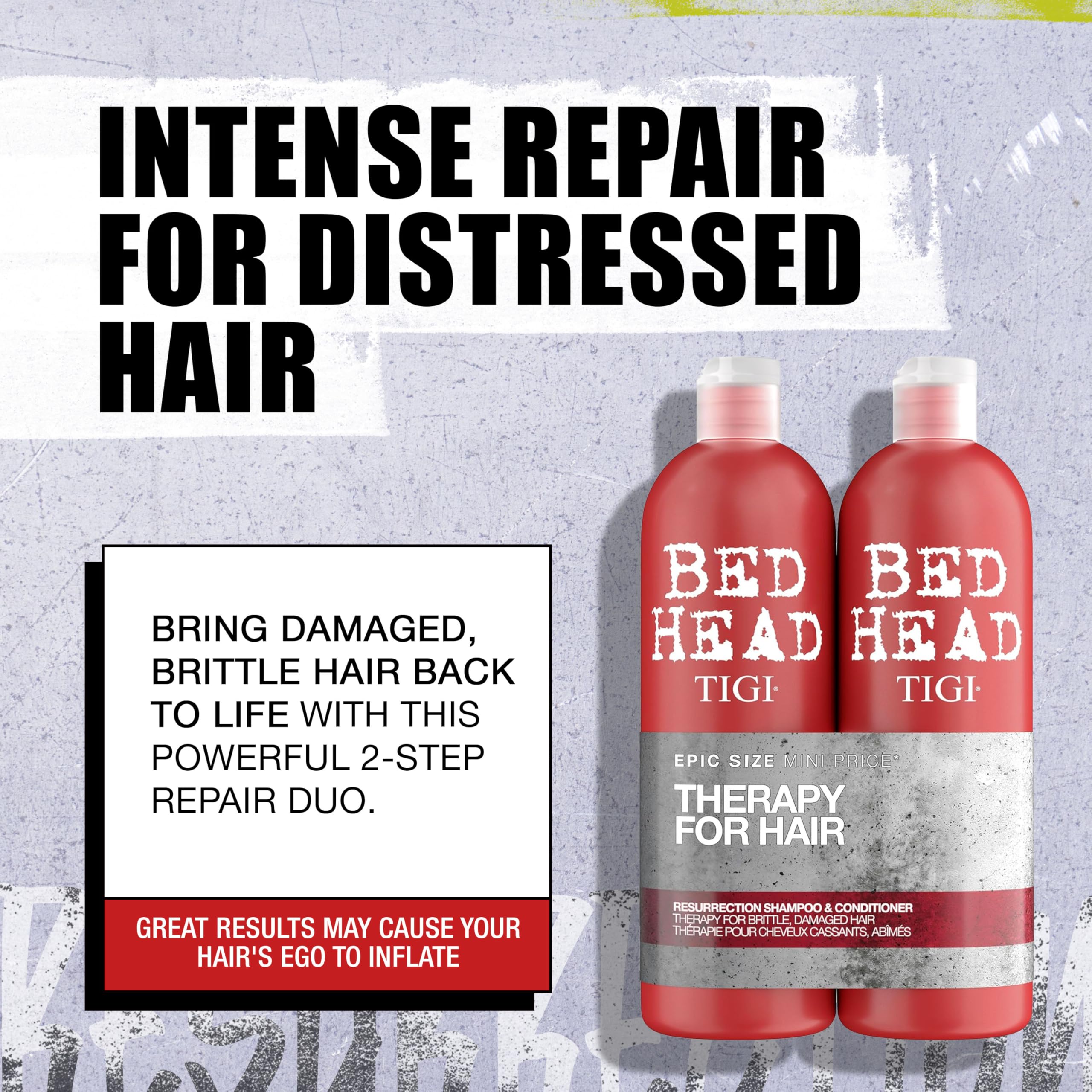 Bed Head Urban Anti+dotes Resurrection conditioner bottle delivers silky softness and manageability.
