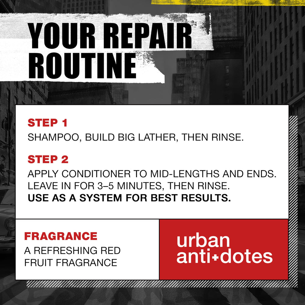 Bed Head Urban Anti+dotes Resurrection hair after use shows shine and smoothness.