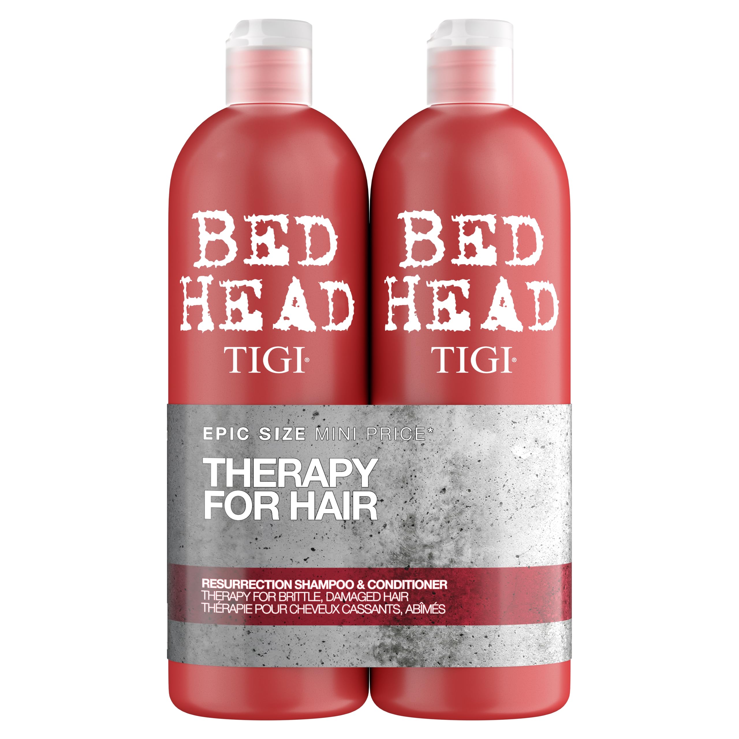 Bed Head Urban Anti+dotes Resurrection shampoo bottle with hydrating boost for dry hair.