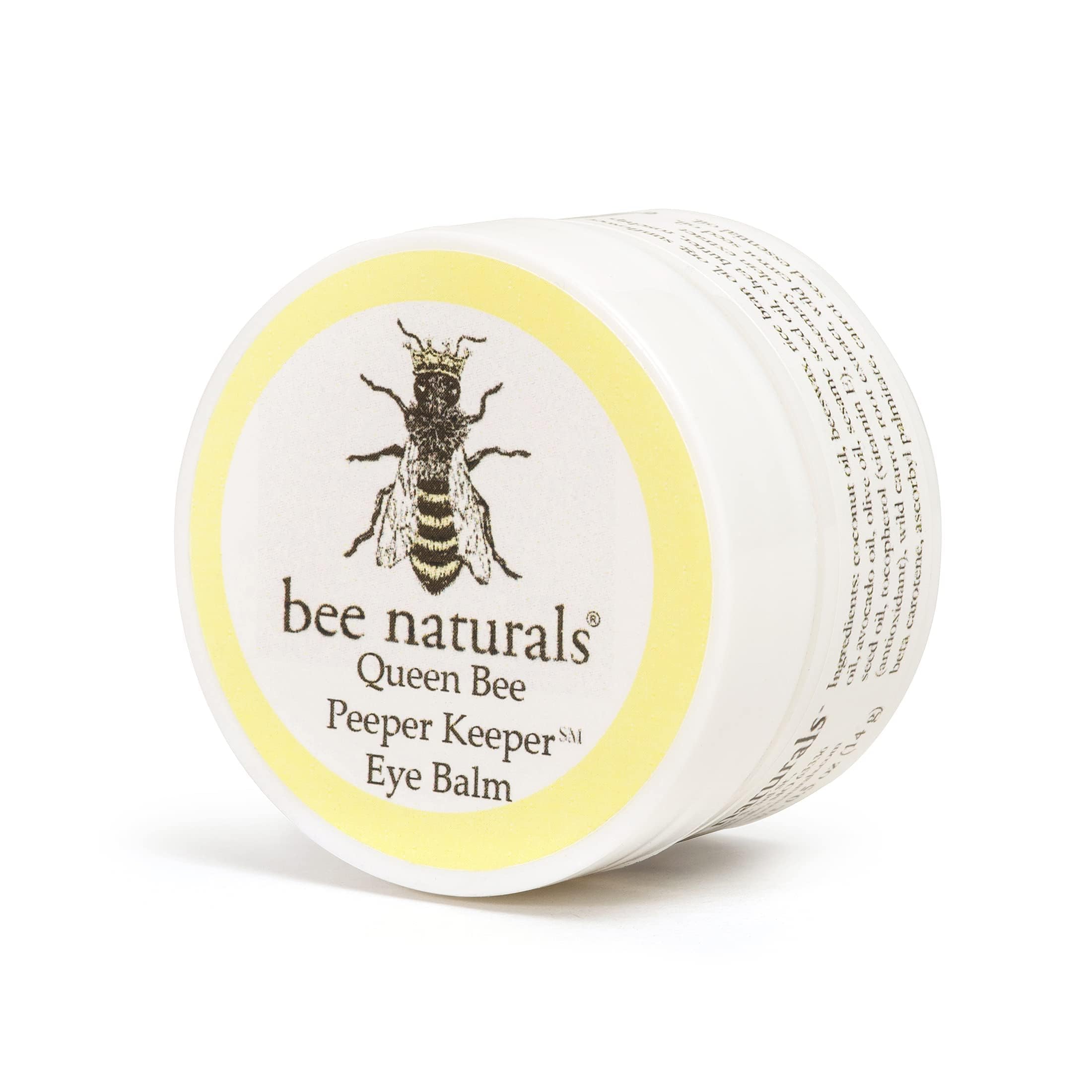 Bee Naturals Queen Bee Eye Balm compact packaging ideal for purse or travel touch-ups