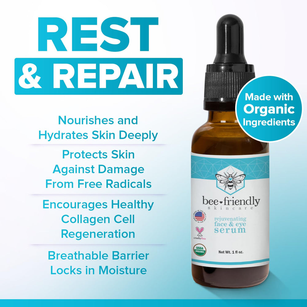 BeeFriendly product label highlights USDA organic and all-natural ingredients.