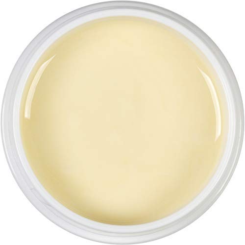 BeeFriendly Organic Face and Eye Cream jar closeup showing rich texture.