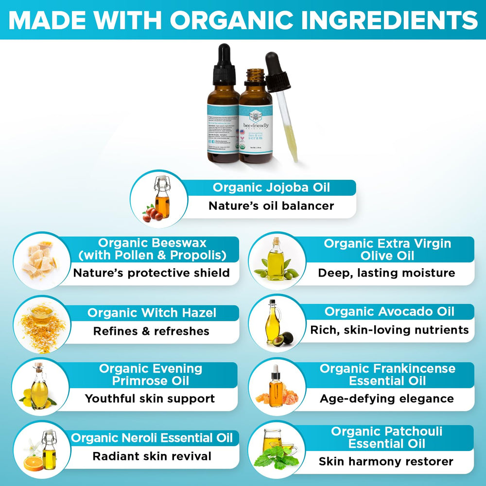 BeeFriendly serum being pumped for smooth, nourishing application.