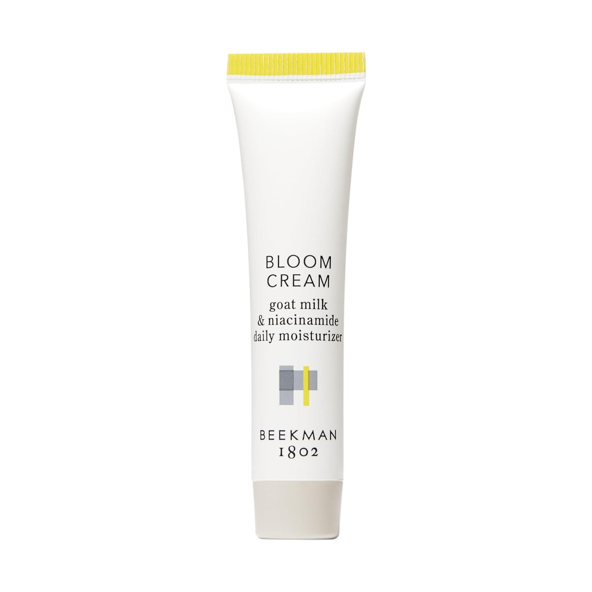 Beekman 1802 Bloom Cream jar closeup delivering quick hydration for the skin.