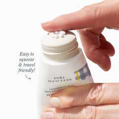 Beekman 1802 Bloom Cream label detail featuring goat milk prebiotic and postbiotic blend.
