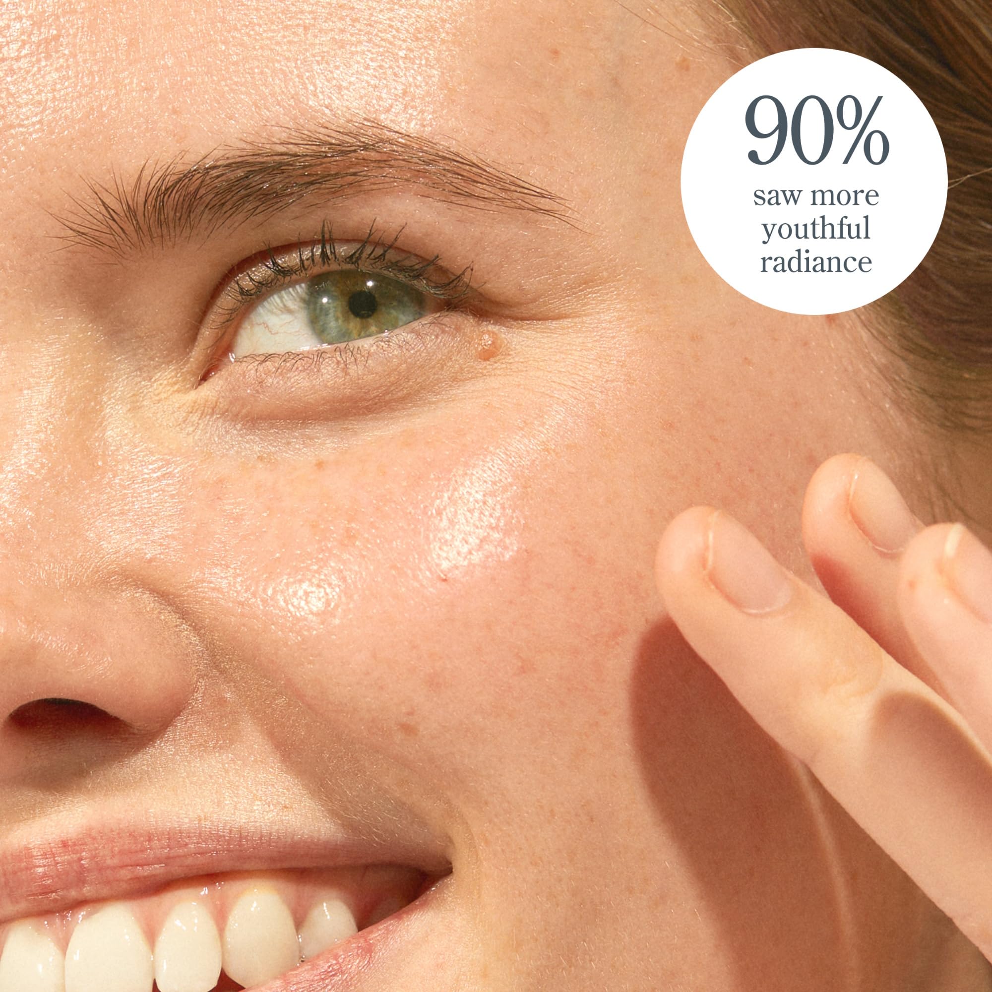 Clean-beauty ingredients list with paraben and sulfate-free badge