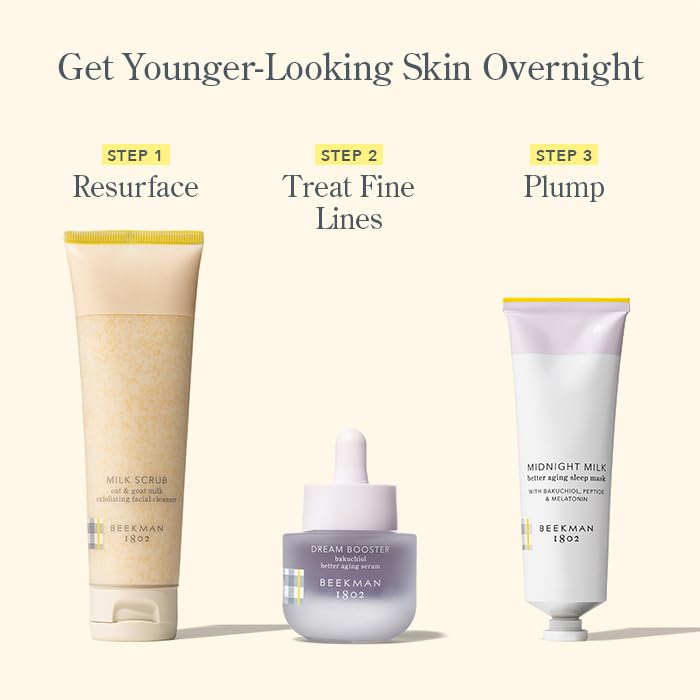Beekman 1802 Dream Booster Bakuchiol Serum fragrance-free formula suitable for sensitive or pregnant users
