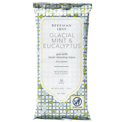 Beekman 1802 wipes pack close-up for a refreshing on-the-go cleanse
