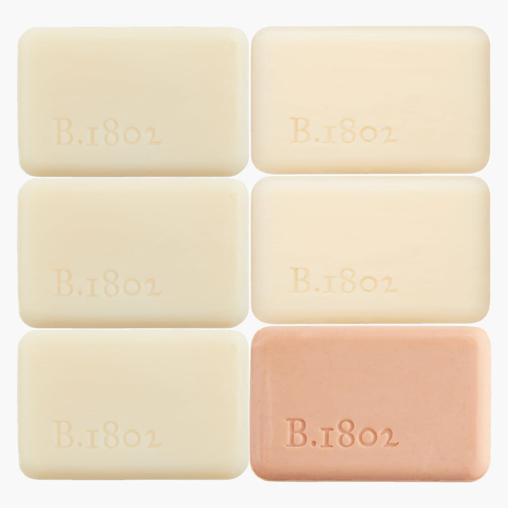 Beekman 1802 goat milk bar soap cruelty-free badge indicating ethical skincare