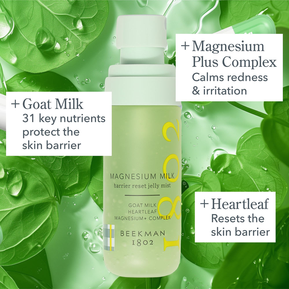 Beekman 1802 Goat Milk ingredient spotlight, barrier-supporting skin care.