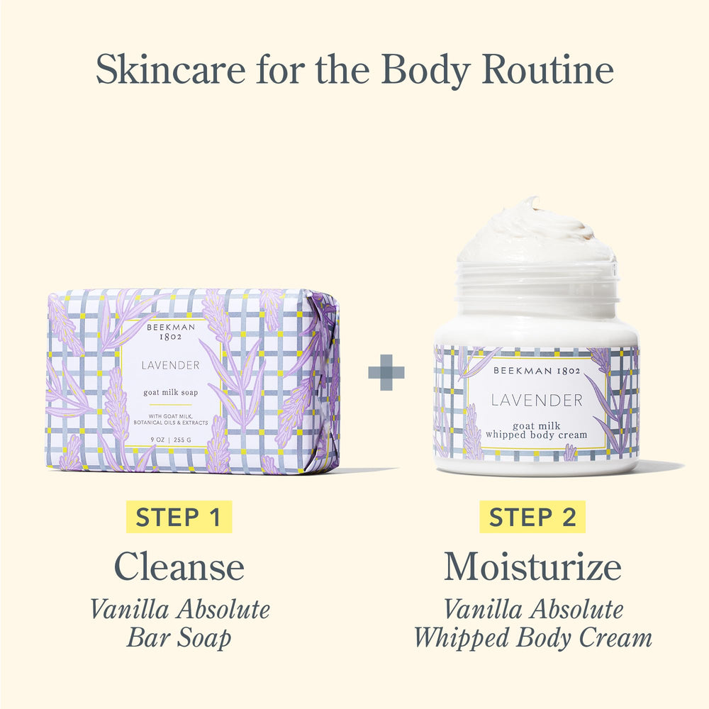 Image conveys smoother skin texture after daily use.