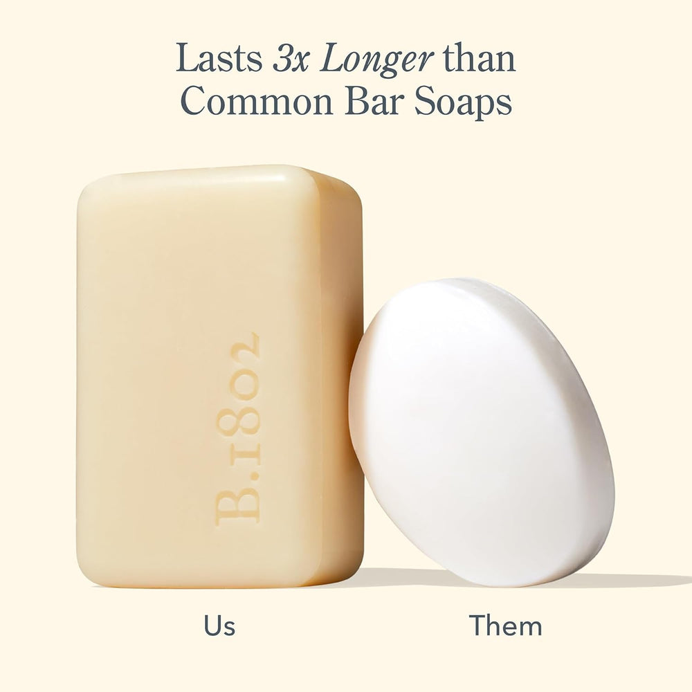 Beekman 1802 almond honey cookie soap bar texture close-up