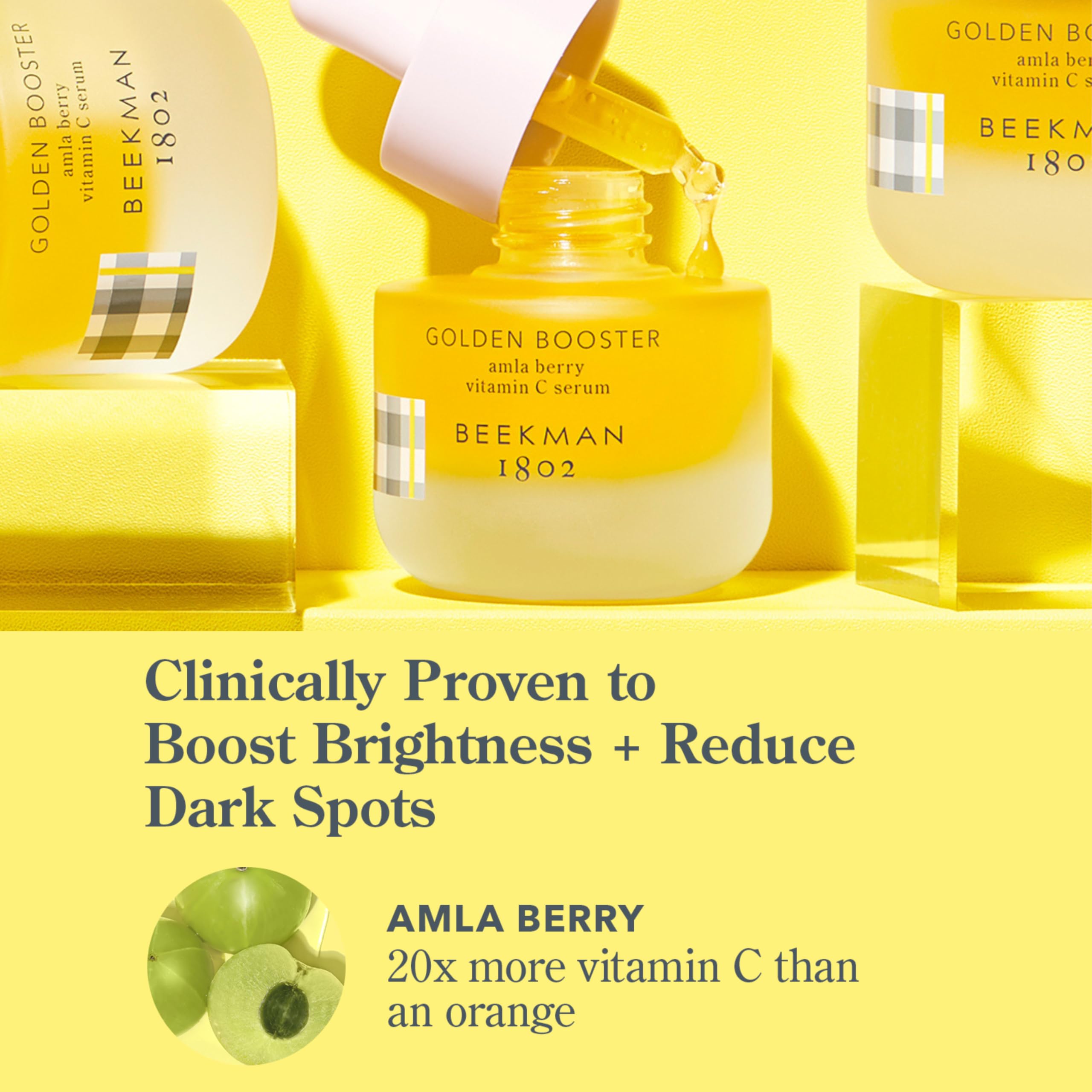 Beekman 1802 Golden Booster texture close-up, silky and fast-absorbing