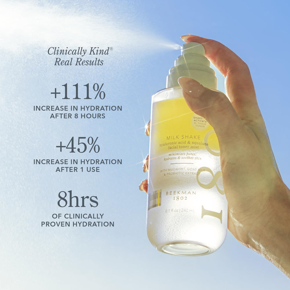 Beekman 1802 Hyaluronic acid and squalane blend provides hydration boost