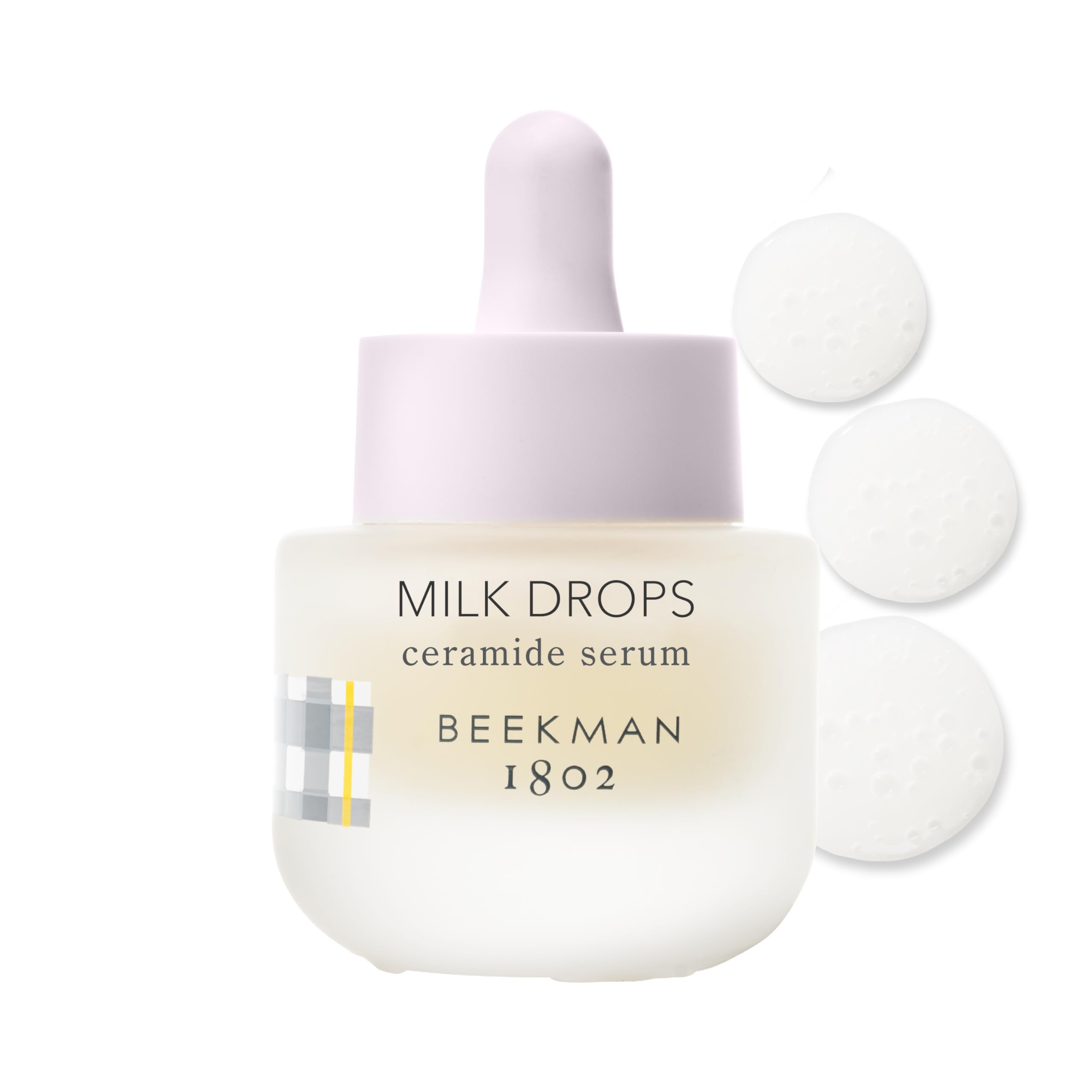 Beekman 1802 Milk Drops serum bottle delivering lightweight hydration for oily skin