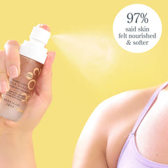 Beekman 1802 Milk Shake Body Mist label highlights clean, toxin-free formula