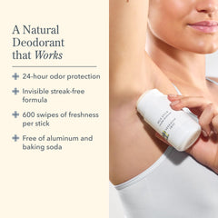 Beekman 1802 Milk Stick application demonstrates a smooth, streak-free glide for all-day freshness.