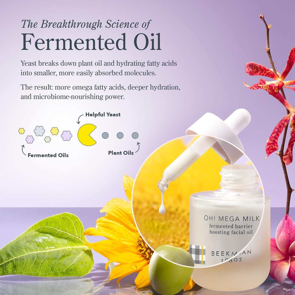 Beekman 1802 Oh! Mega Milky Oil fragrance-free label for sensitive skin
