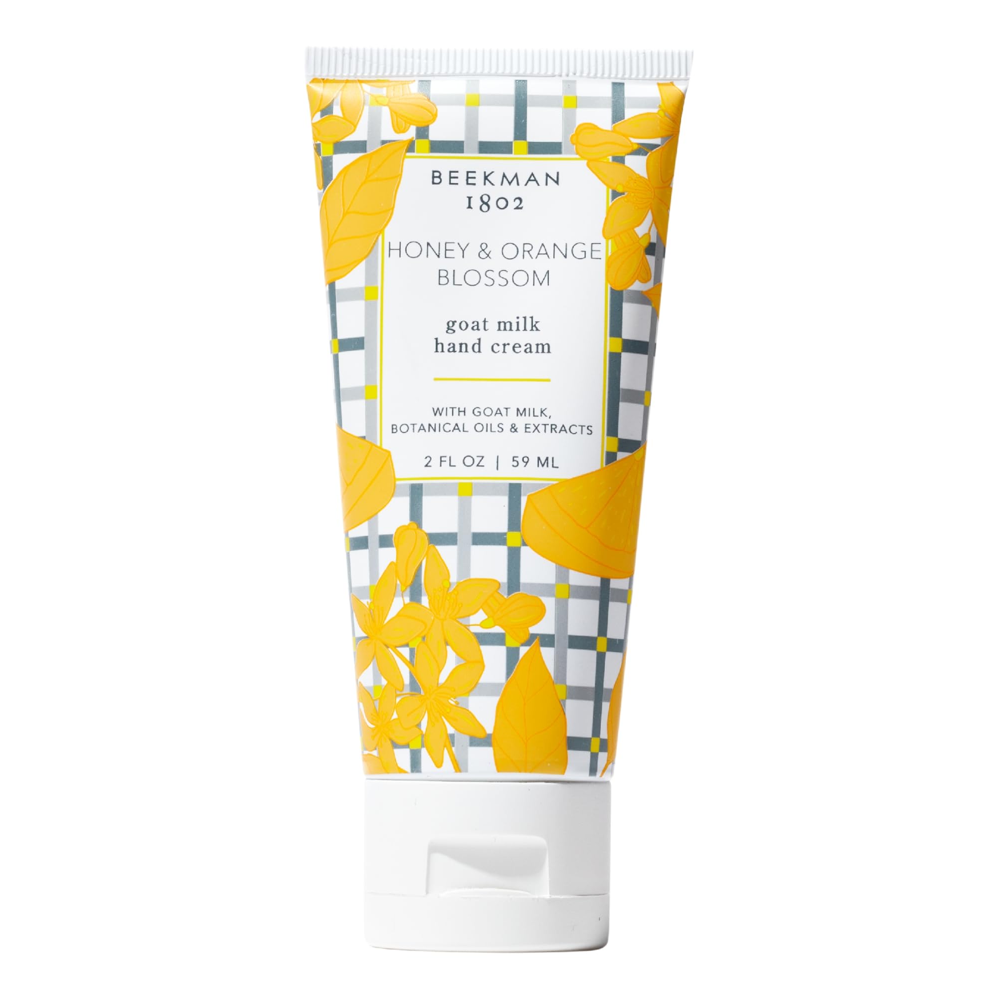 Beekman 1802 Pure Goat Milk Hand Cream packaging highlights hydration-ready design