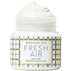 Beekman 1802 Whipped Body Cream jar front for soft, hydrated skin