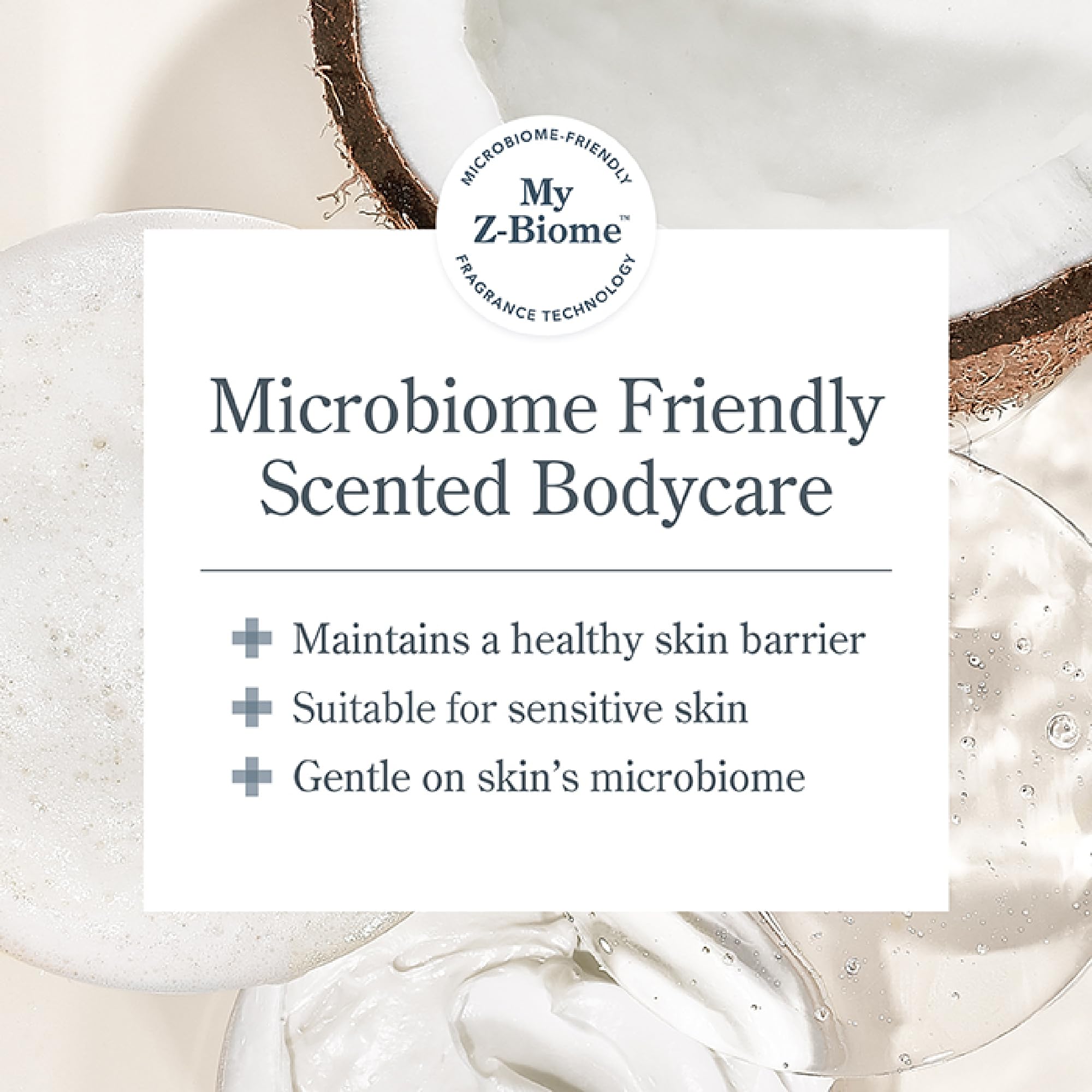 Beekman 1802 coconut cream packaging shot for luxurious moisture.
