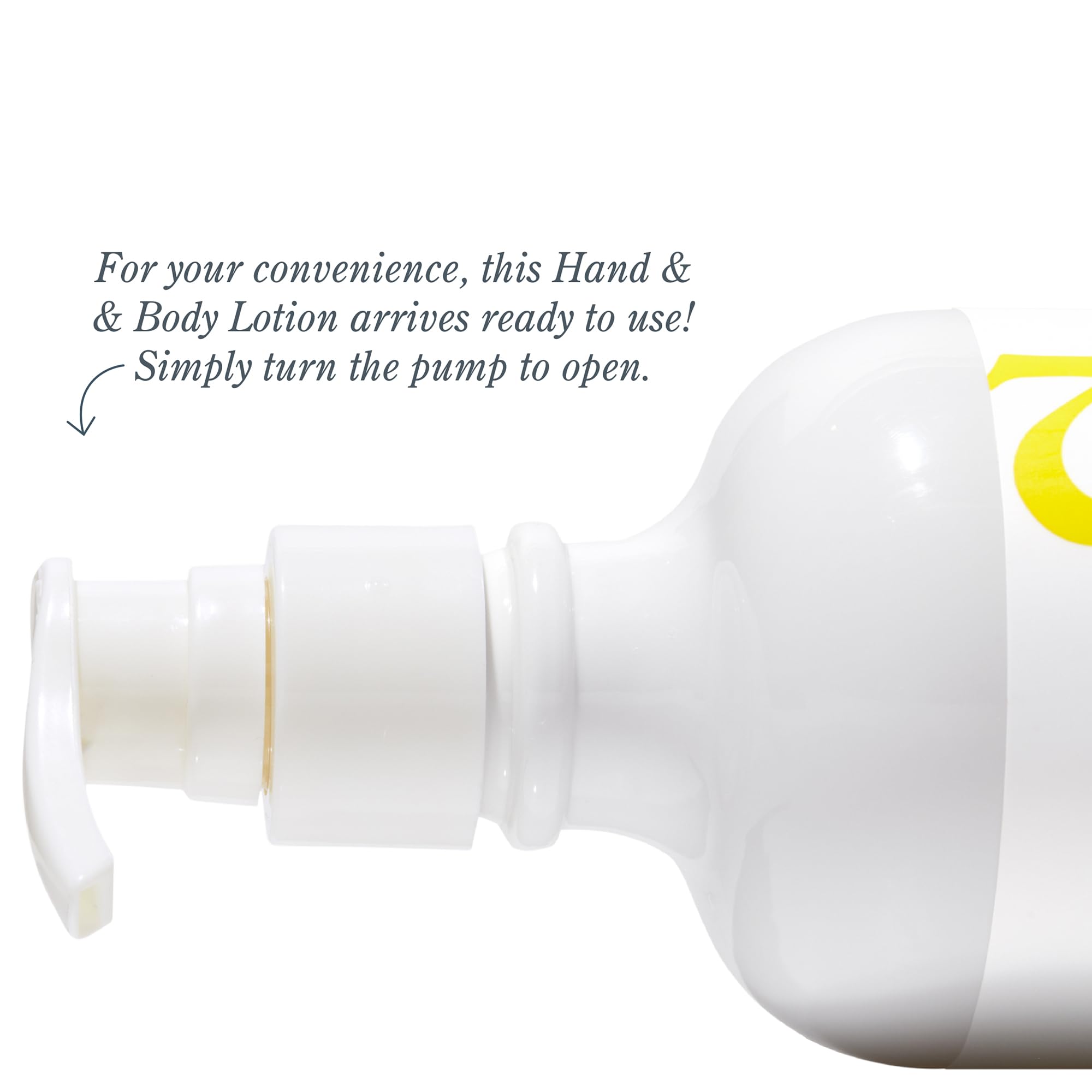 Beekman 1802 Goat Milk lotion pump close-up showing easy dispensing