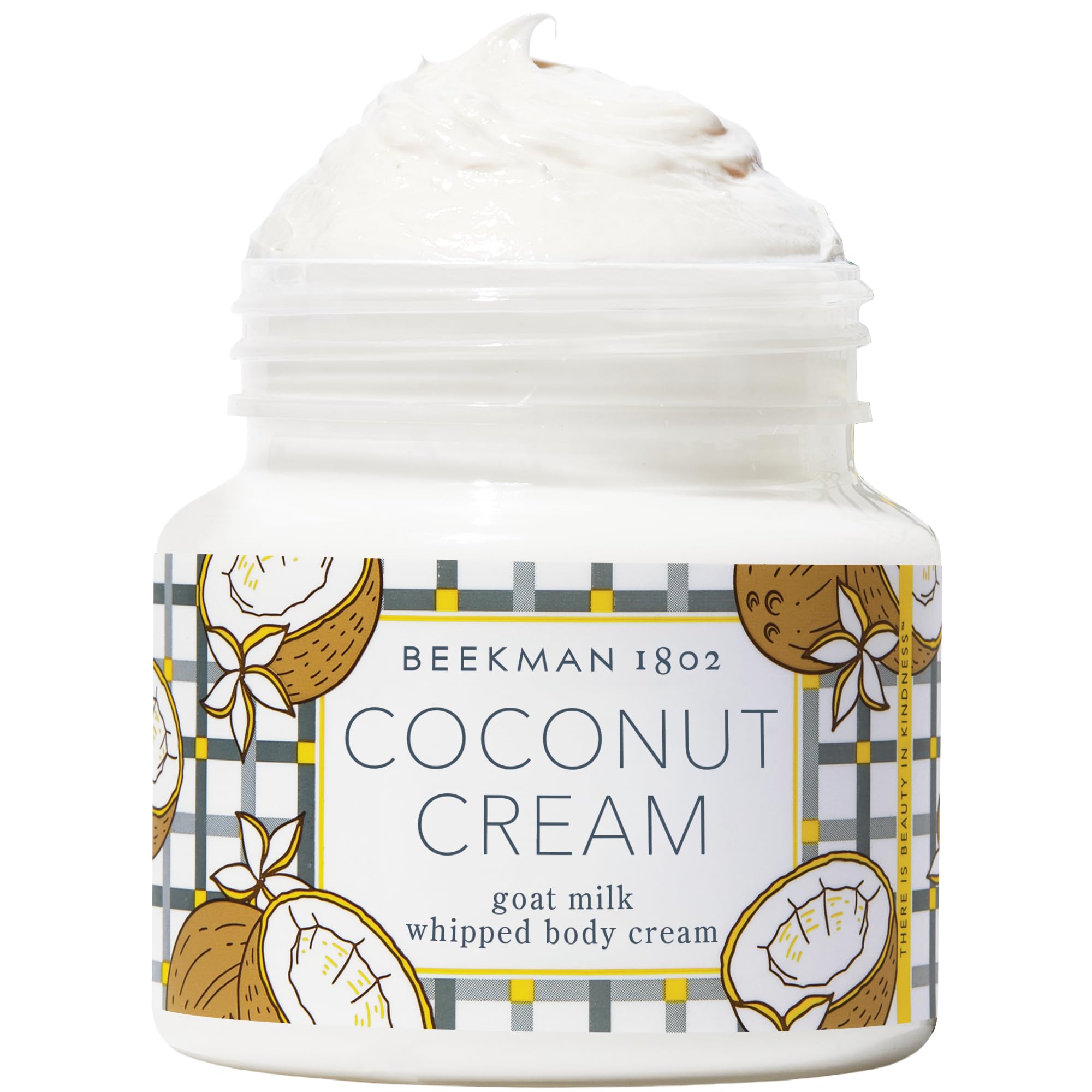 Beekman 1802 Whipped Body Cream jar ready for hydrating, soft skin.