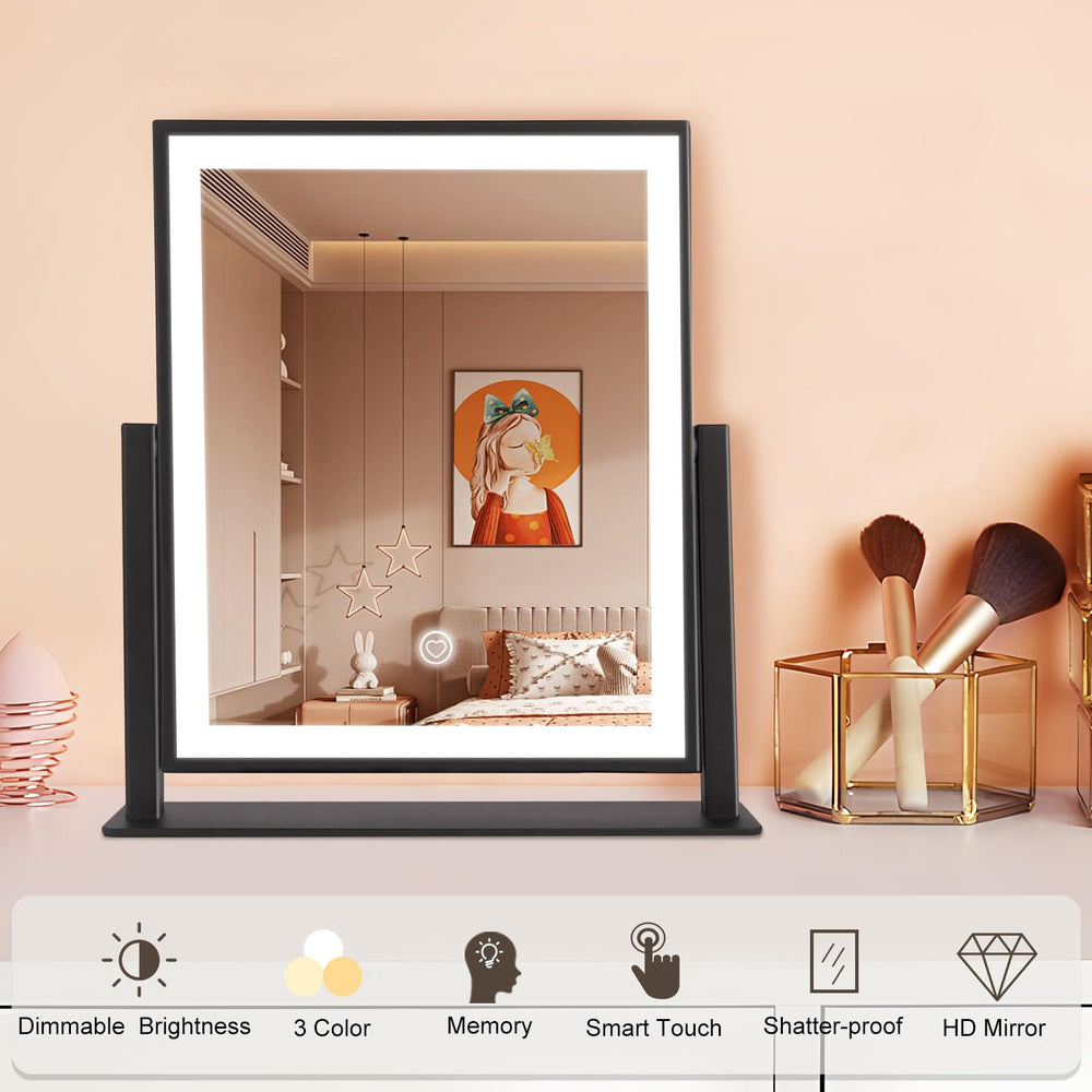 Beelux vanity mirror with sturdy metal frame and elegant design.
