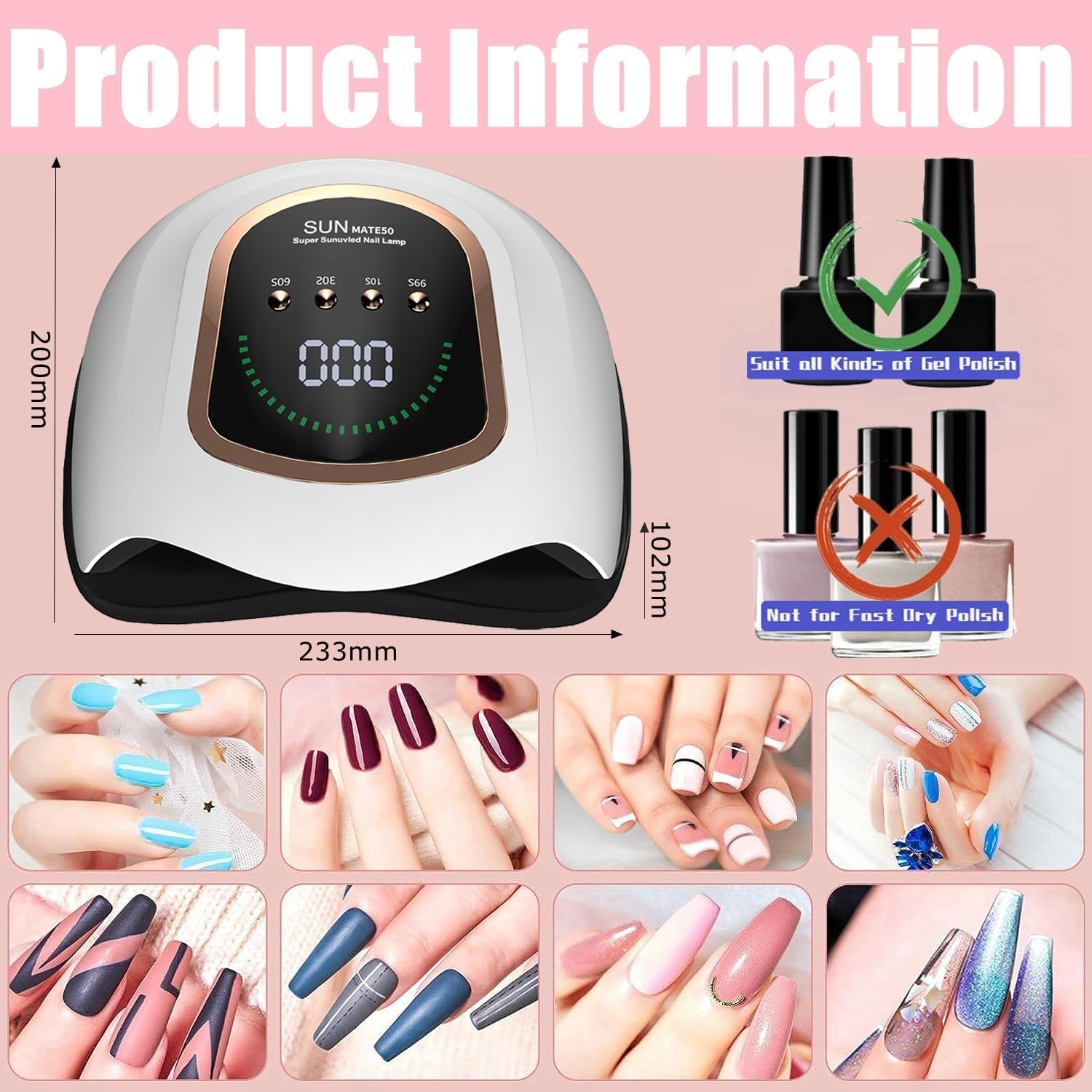 BEENLE gift-packaging UV nail lamp ready for gifting