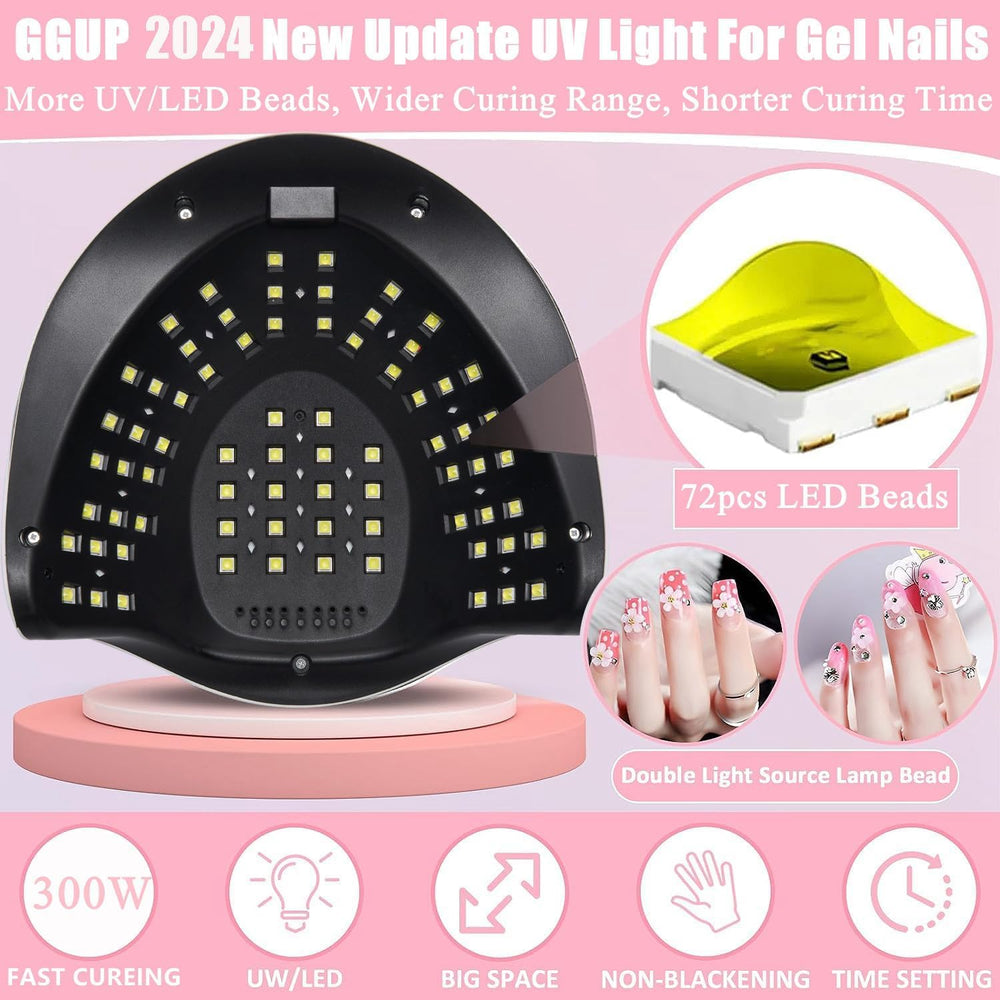 BEENLE UV LED nail lamp large LCD timer display enables precise curing