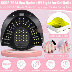 BEENLE UV LED nail lamp large LCD timer display enables precise curing