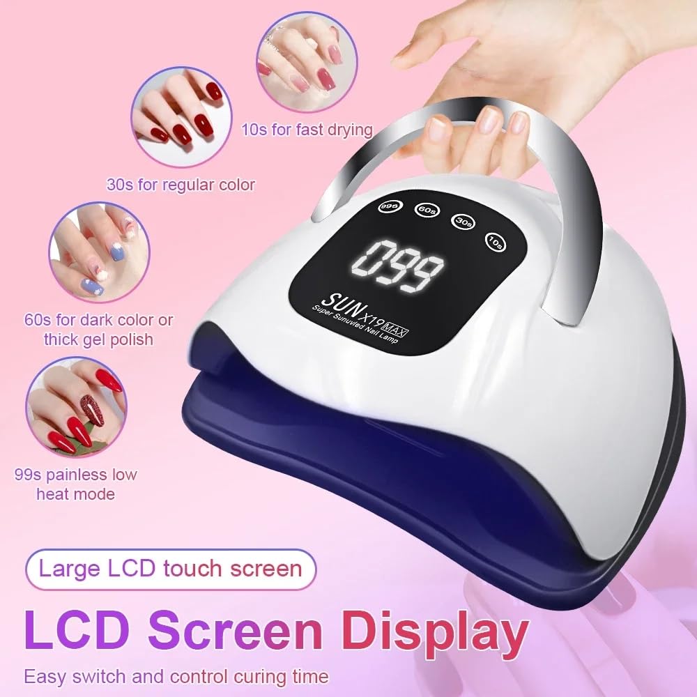 Beenle digital display demonstrates precise timer control for tailored gel manicures